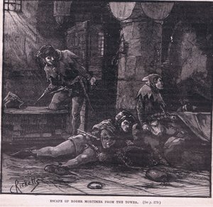 De ontsnapping van Roger Mortimer uit de Tower AD 1323 door Charles Ricketts
